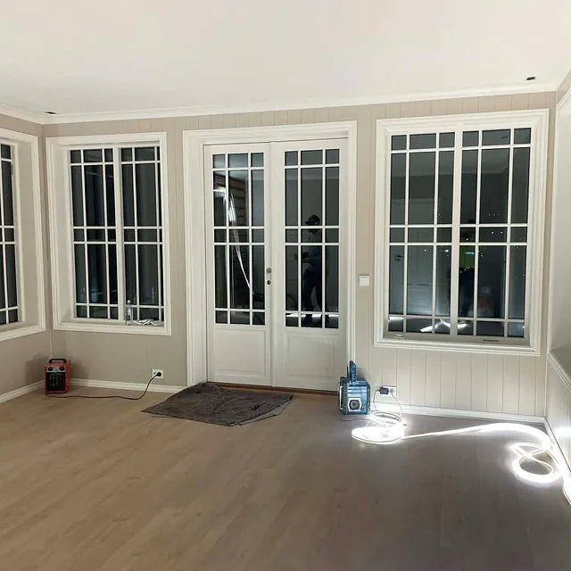 Prosjektbilde: Innbygging glassveranda