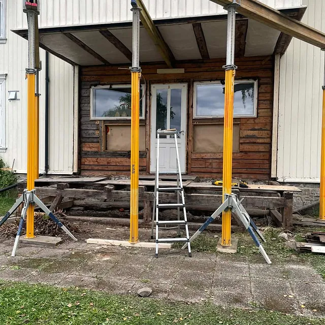 Prosjektbilde: Innbygging glassveranda