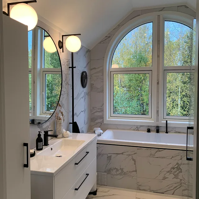 Prosjektbilde: Nytt bad i loftsetasje med oppløft