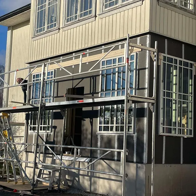 Prosjektbilde: Innbygging glassveranda