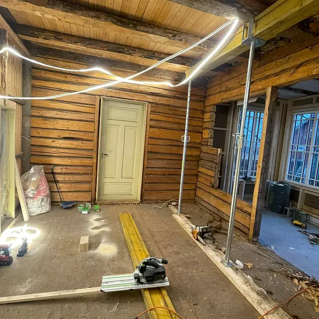 Prosjektbilde: Innbygging glassveranda